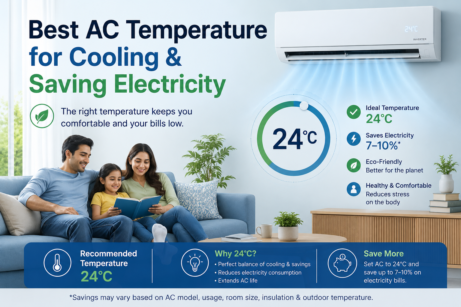 Best AC Temperature for Cooling & Saving Electricity (2026 Guide)