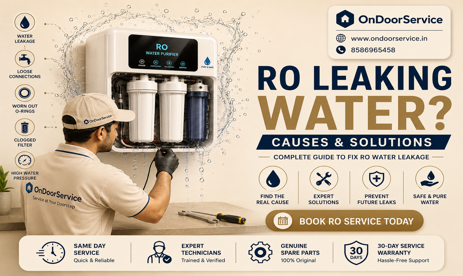 RO Leaking Water? Common Causes and Easy Solutions